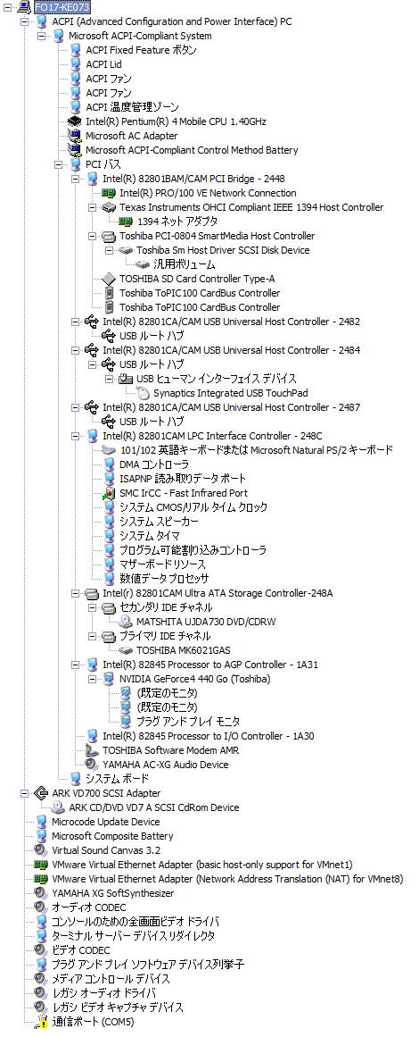 [G5 デバイスリスト]