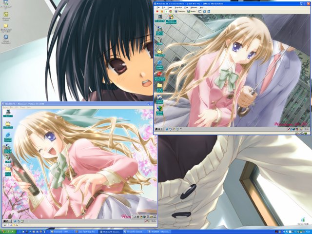 [VPC 2004 と VMware 4.0 のスナップ]