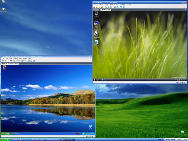 [VMware 4.5 と 5.0 のスナップ]