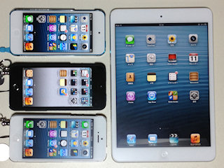 [iPod touch (5th)とiPhone 5とiPad mini]
