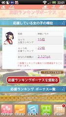 [イベント終了時のキャラ内応援ランキング]
