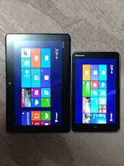 [ASUSTeK ME400-BK64とLenovo Miix 2 8]