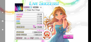 [デレステの選曲画面(Mi Note 10)]