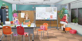 [ミリシタのメイン画面(ZenFone 5Z)]