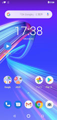 [ZenFone Max M2のホーム画面]