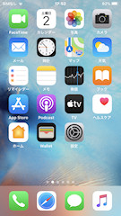 [iPhone SE2のホーム画面]