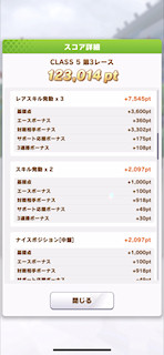 [第3レースのスコア(ゴールドシップ)3]