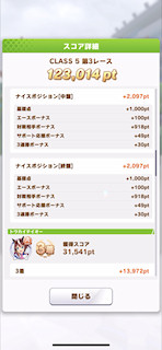 [第3レースのスコア(ゴールドシップ)3]