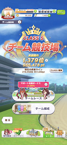 [6月17日のチームレースCLASS 5の状況]