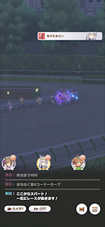 [第1レースの最終直線]