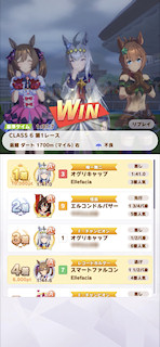 [第1レースの着順]