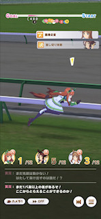 [第3レースの最終直線]