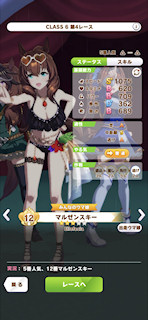 [第4レースのパドック]