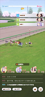 [第5レース，最初の直線]