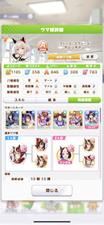 [カレンチャンのステータス(サポート)]