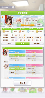 [エルコンドルパサーのステータス(継承)]