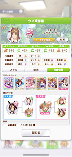 [グラスワンダーのステータス(サポート)]