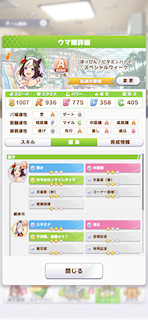 [水着スペシャルウィークのステータス(継承)]