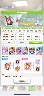 [スーパークリークのステータス(サポート)]