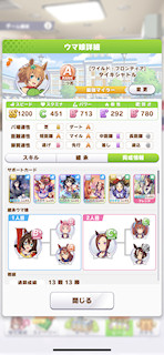 [タイキシャトルのステータス(サポート)]