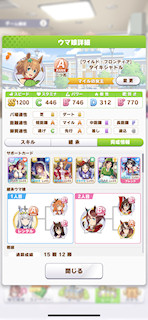 [タイキシャトルのステータス(サポート)]