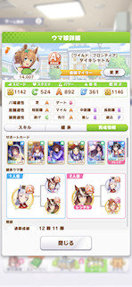 [タイキシャトルのステータス(サポート)]