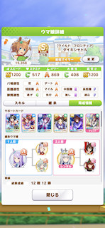 [タイキシャトルのステータス(サポート)]