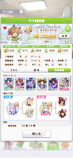 [タイキシャトルのステータス(サポート)]