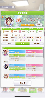 [トウカイテイオーのステータス(継承)]