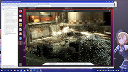 [Wine上で実行中の『3DMark05』]