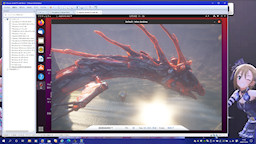 [Wine上で実行中の『3DMark06』]