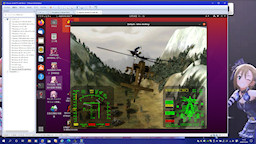 [Wine上で実行中の『3DMark2000』]