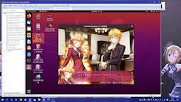 [Wine上で実行中の『FORTUNE ARTERIAL』]