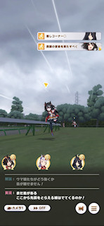 [第1レースの最終直線]