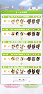 [全レースの結果]