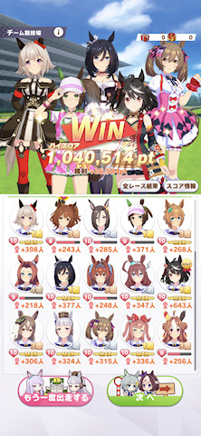 [12月21日のチームレースCLASS 6でのスコア]