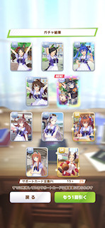 [3月20日のサポートカードガチャ]