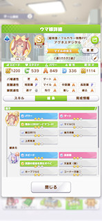 [アグネスデジタルのステータス(継承)]