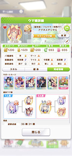 [アグネスデジタルのステータス(サポート)]