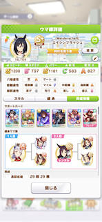 [エイシンフラッシュのステータス(サポート)]