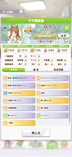 [グラスワンダーのステータス(スキル)]