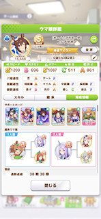 [ヒシアケボノのステータス(サポート)]