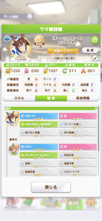 [ヒシアケボノのステータス(継承)]