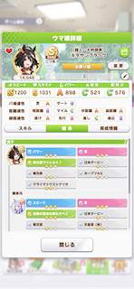 [キタサンブラックのステータス(継承)]
