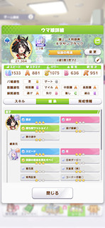 [キタサンブラックのステータス(継承)]