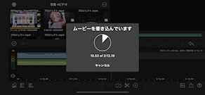 [LumaFusionで動画を出力中]