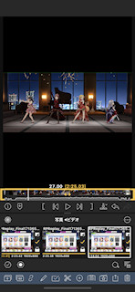 [LumaFusion：3つめの動画を読み込み]