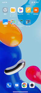 [Redmi Note 11のホーム画面]